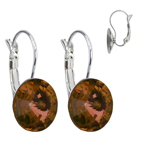 Elegantní visací naušnice s krystaly Swarovski